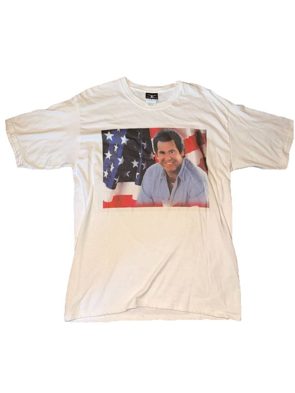Vintage 1990s Wayne Newton American Flag  T-Shirt Medium